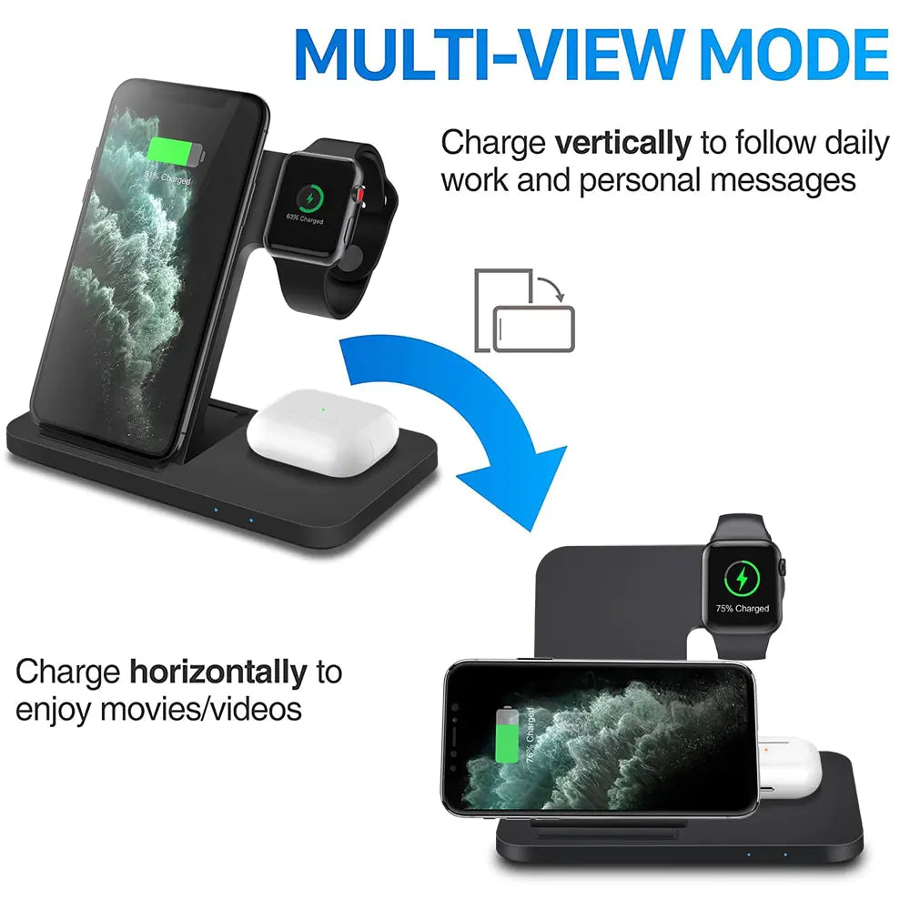 ChargeFusion Pro - 3-in-1 Wireless Dock